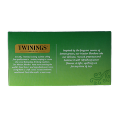 Twinings Green lemon envelop 50 Zakjes