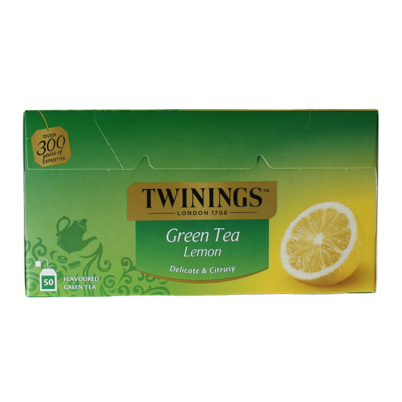 Twinings Green lemon envelop 50 Zakjes