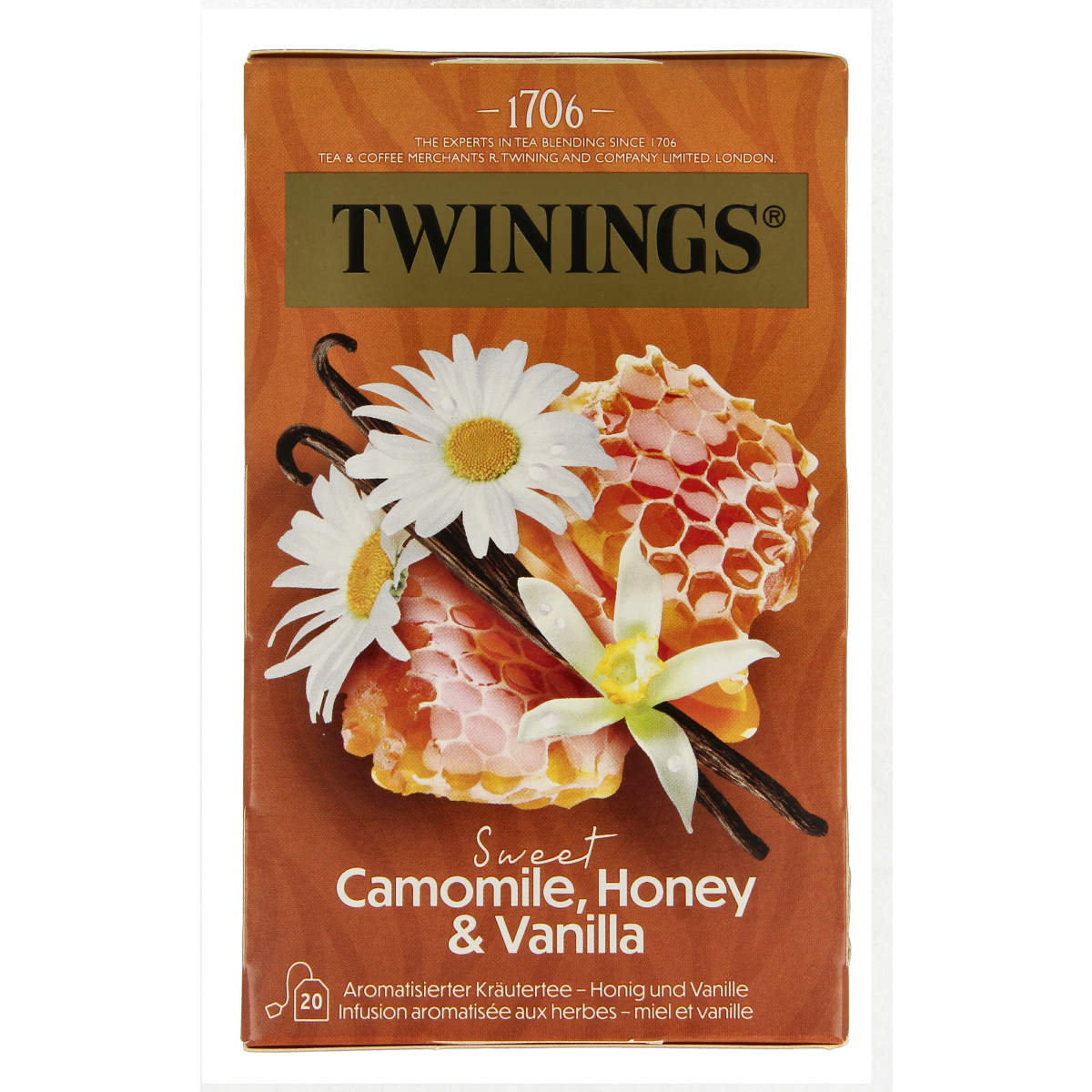 Twinings Kamille honing vanille 20.00 Zakjes
