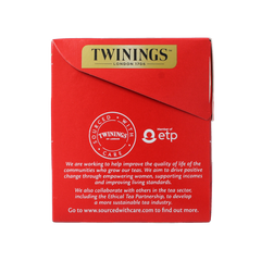 Twinings English breakfast thee envelop zwart 25 Zakjes