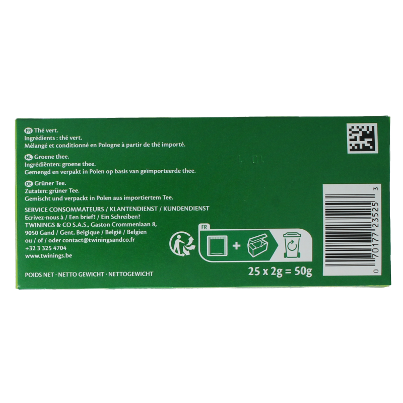 Twinings Pure groene thee 25 Zakjes