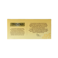 Twinings Earl grey decaf envelop zwart 25 Zakjes