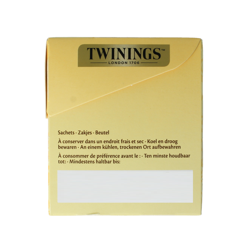 Twinings Earl grey decaf envelop zwart 25 Zakjes