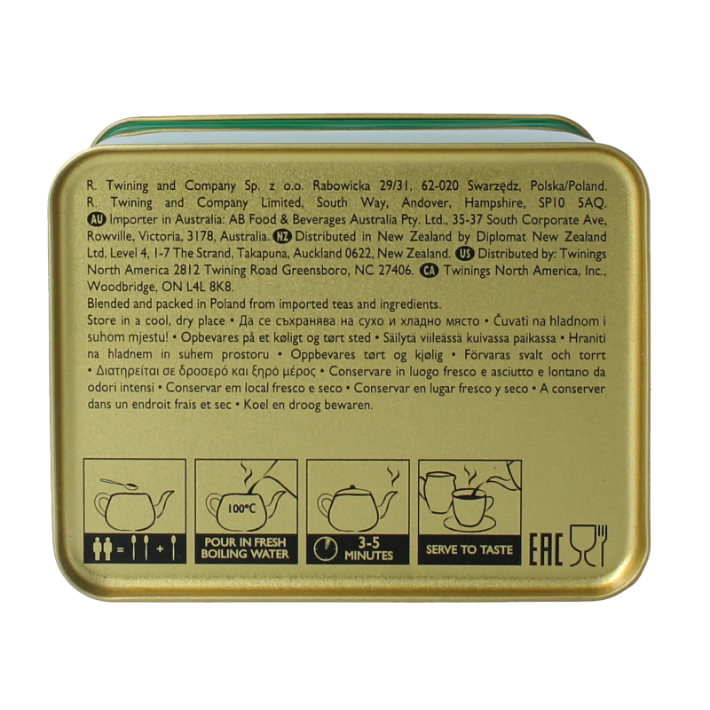 Twinings Gunpowder blik natural 200 Gram