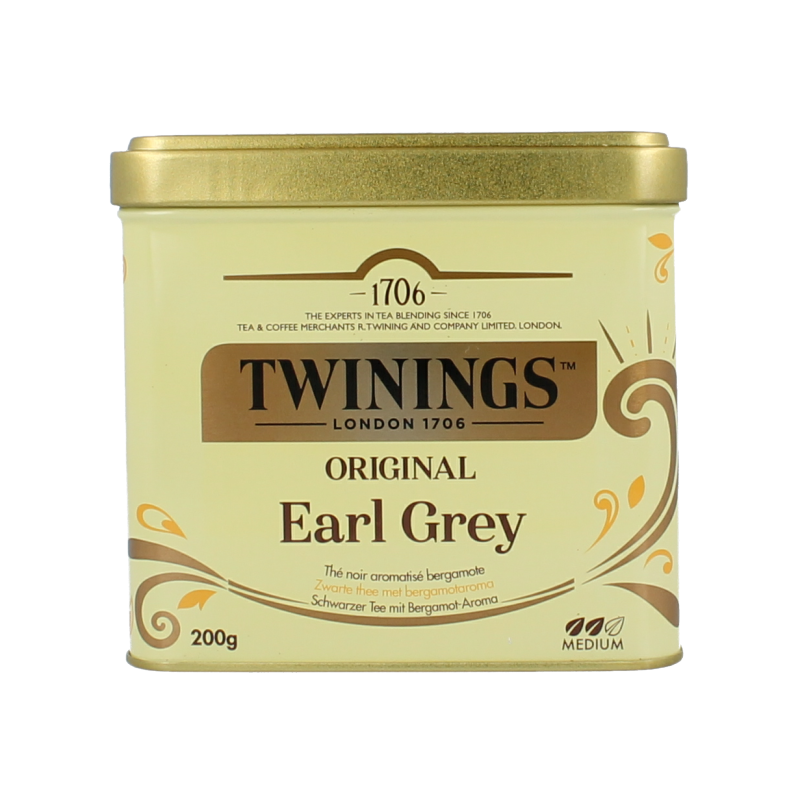 Twinings Earl grey thee blik 200 Gram