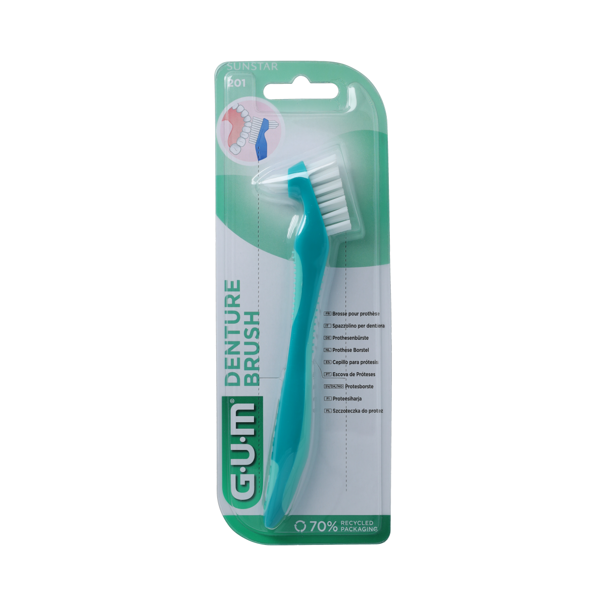 GUM Prothese borstel 1.00 Stuks