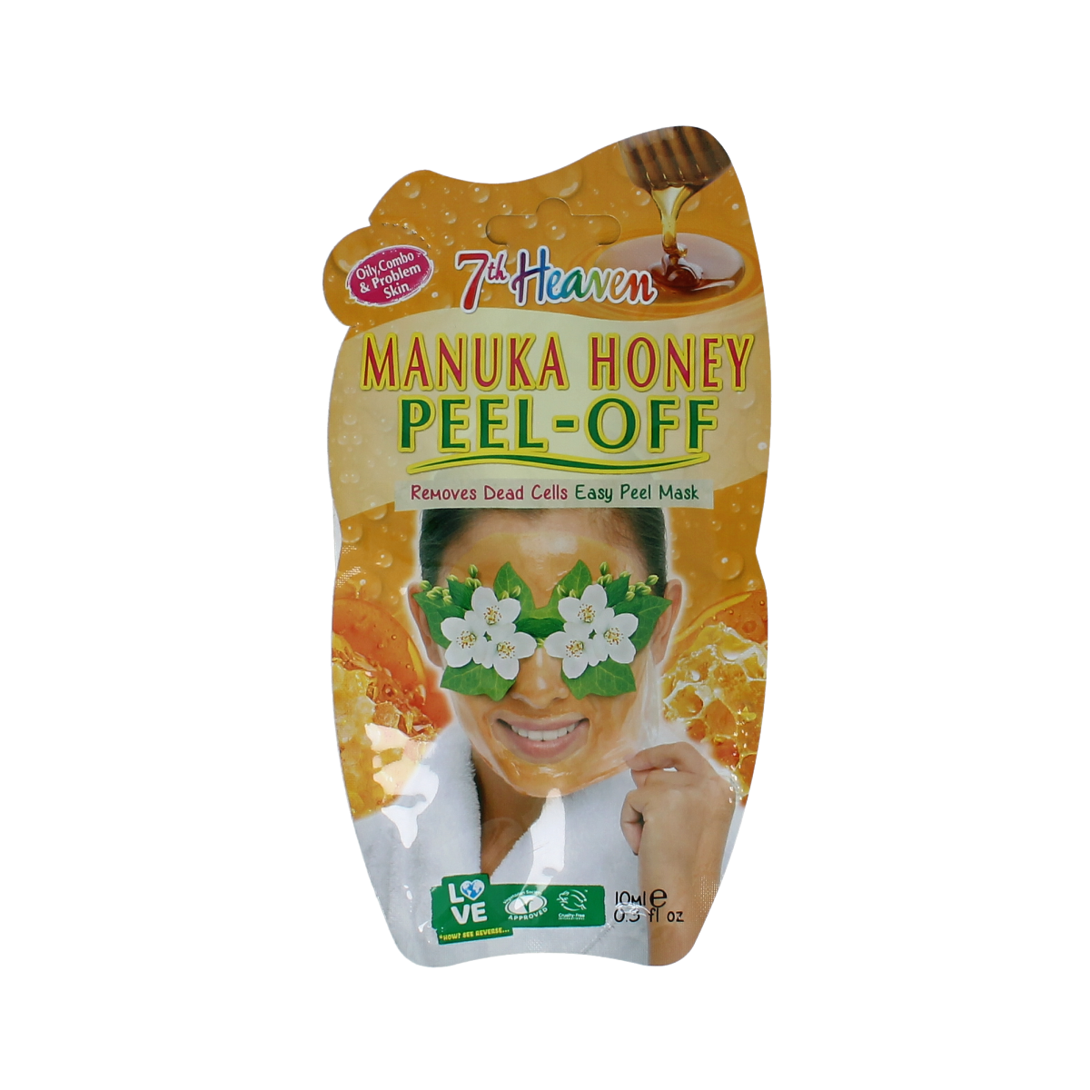Montagne 7th Heaven gezichtsmasker manuka honey peel-off  10.00 Milliliter
