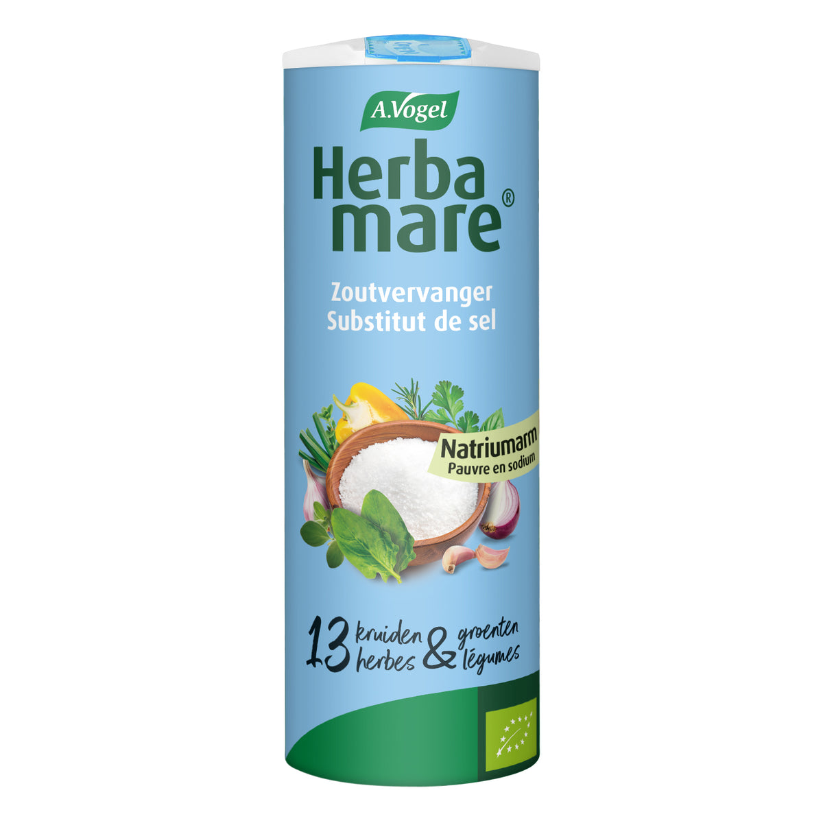 A Vogel Herbamare dieetzout natriumarm eko bio 125.00 Gram