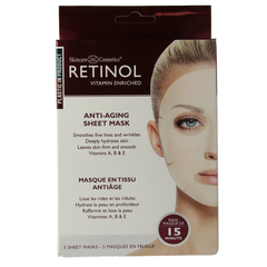 Retinol Anti-aging sheet mask 5 Stuks