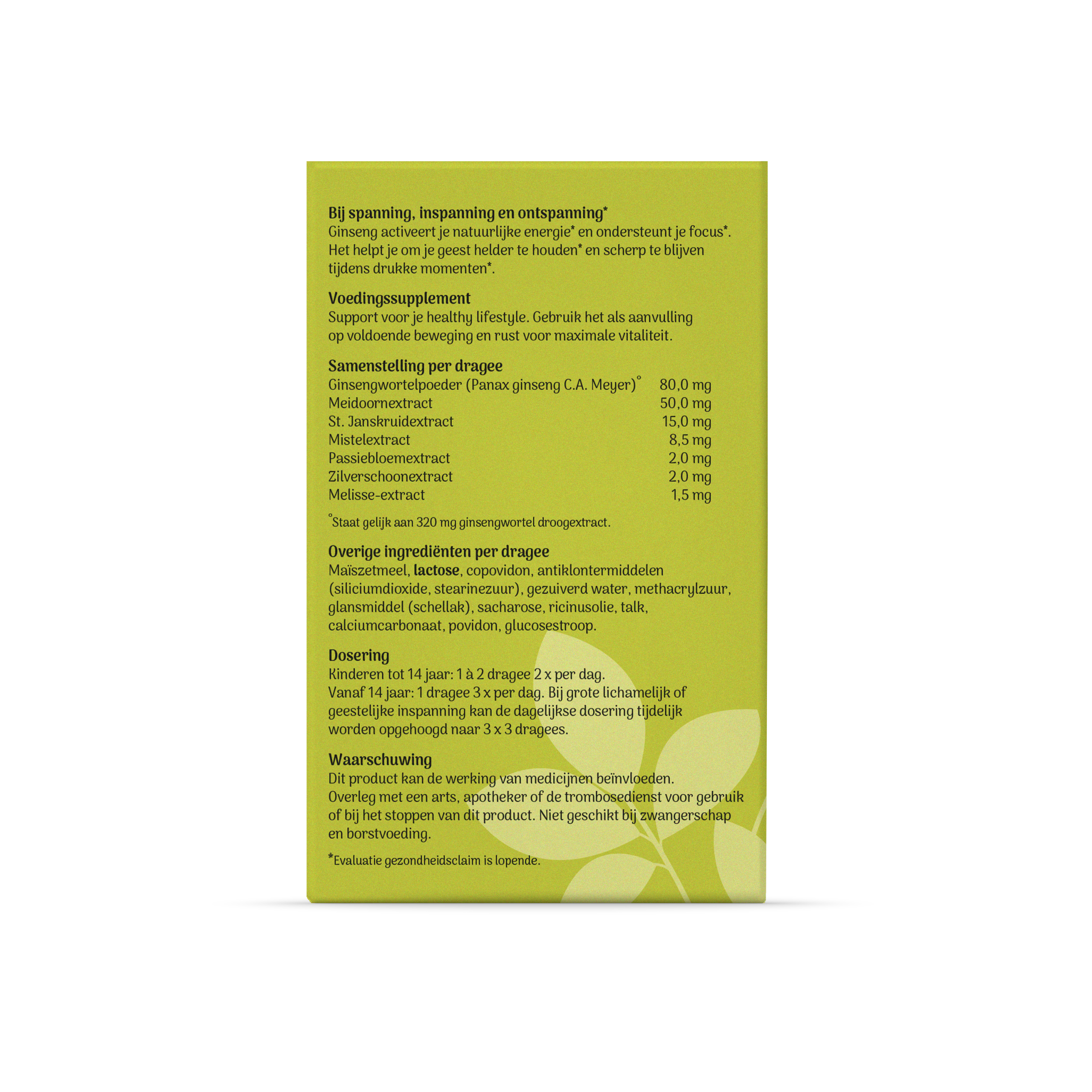 Tai Ginseng Tai-Ginseng Focus 60.00 Dragees