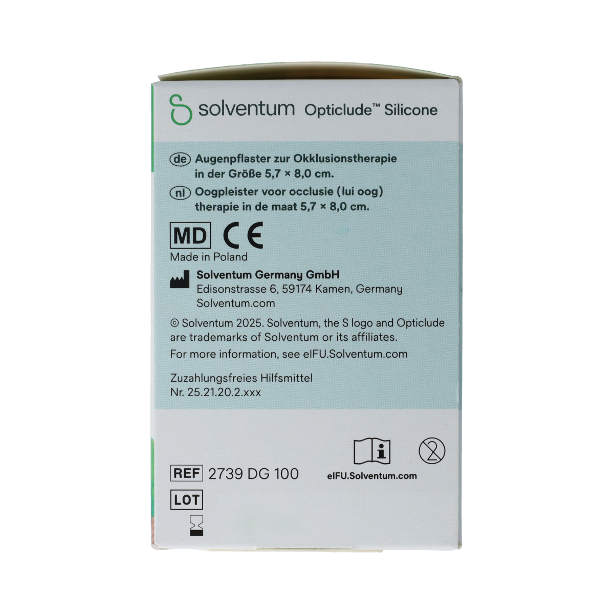Opticlude Solventum opticlude silicone maxi girl 100.00 Stuks