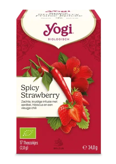 Yogi Tea Yogi® Spicy Strawberry Bio 17.00 Zakjes