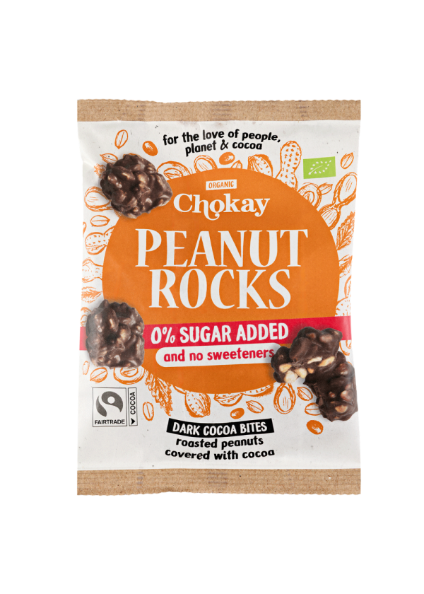 Chokay BIO Bite Dark Peanut Rocks 85.00 Gram