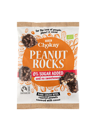 Chokay BIO Bite Dark Peanut Rocks 85.00 Gram