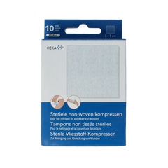 Heka Kompres non-woven 5 x 5cm steriel 10.00 Stuks