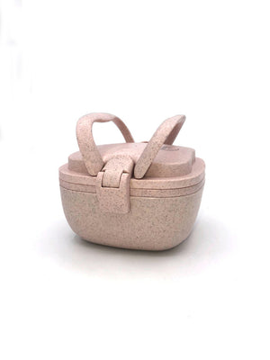 Huski Home Caja de almuerzo de cáscara de arroz rosa 1 Unidad