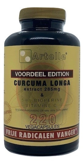 Artelle Curcuma longa extract 220 Vegetarische capsules