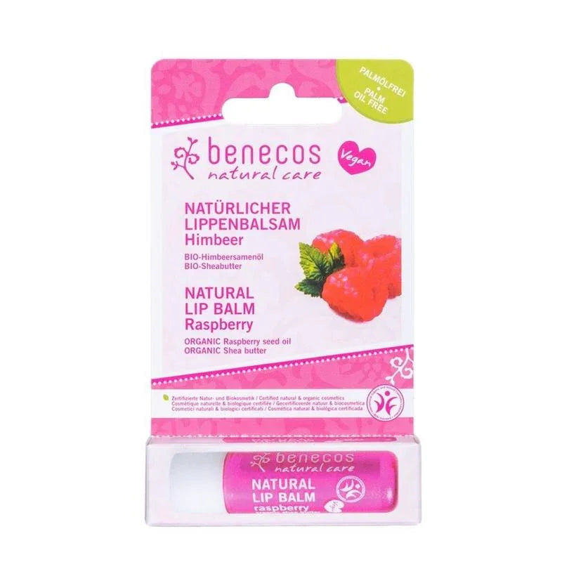 Benecos natural beauty Natural lipbalm raspberry 4.7 Gram