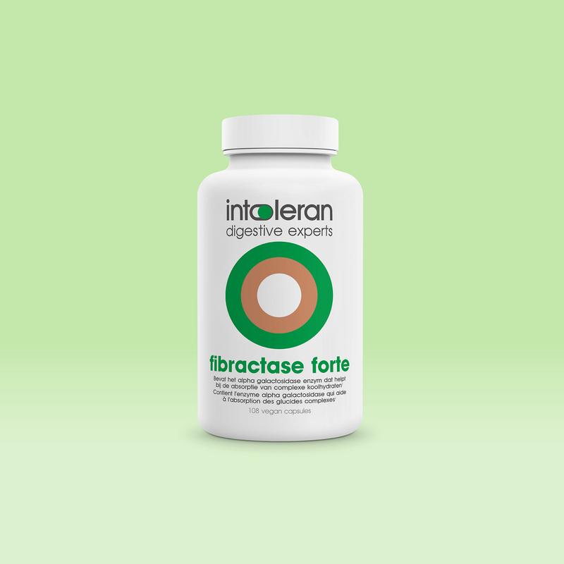 Intoleran Fibractase forte 108 Vegetarische capsules