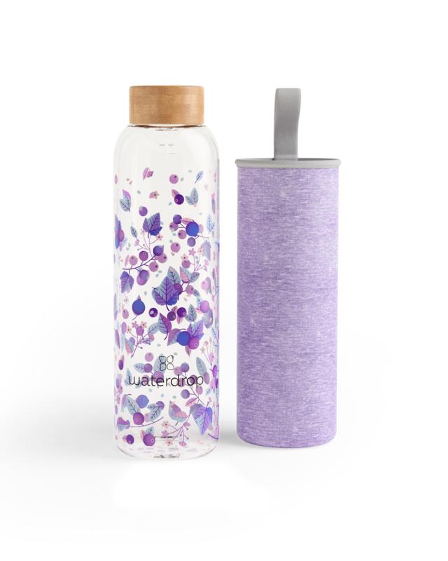 Waterdrop  Glazen drinkfles boost 600ml 1 Stuks