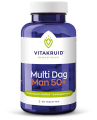 Vitakruid Multi Dag Man 50+ 100% Vegan 90 Tabletten