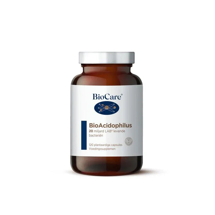 BioCare Bioacidophilus 20 miljard LAB4-complex 120 Vegetarische capsules