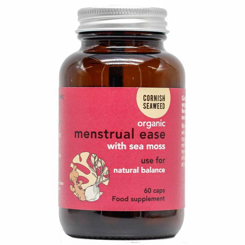 Cornish Seaweed Menstrual ease (sea moss, gember & venkel) bio 60 Capsules