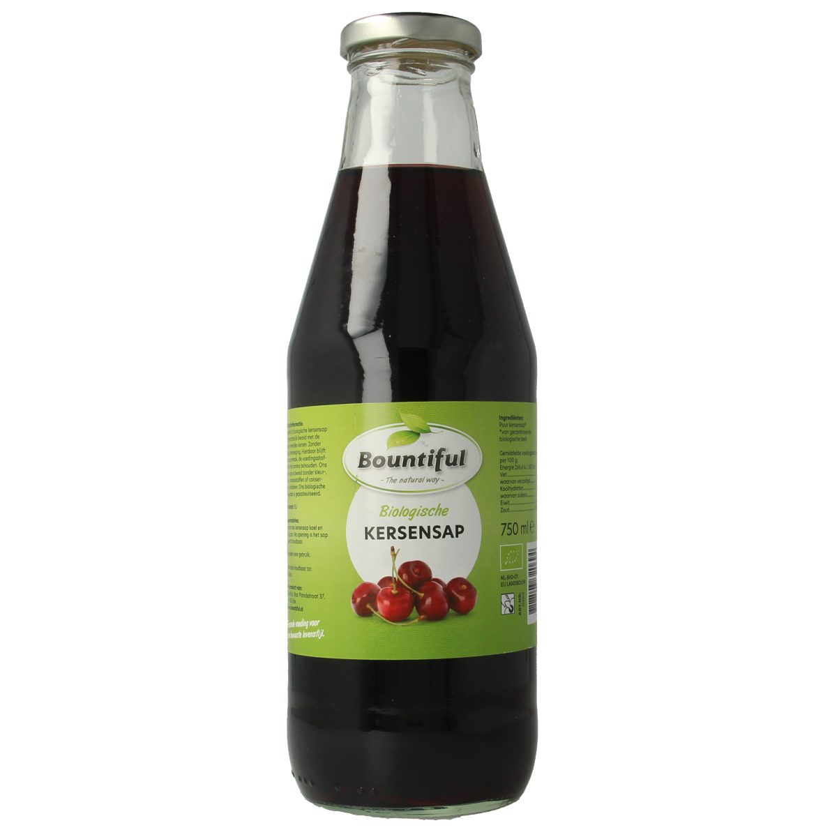 Bountiful Kersensap bio 750.00 Milliliter