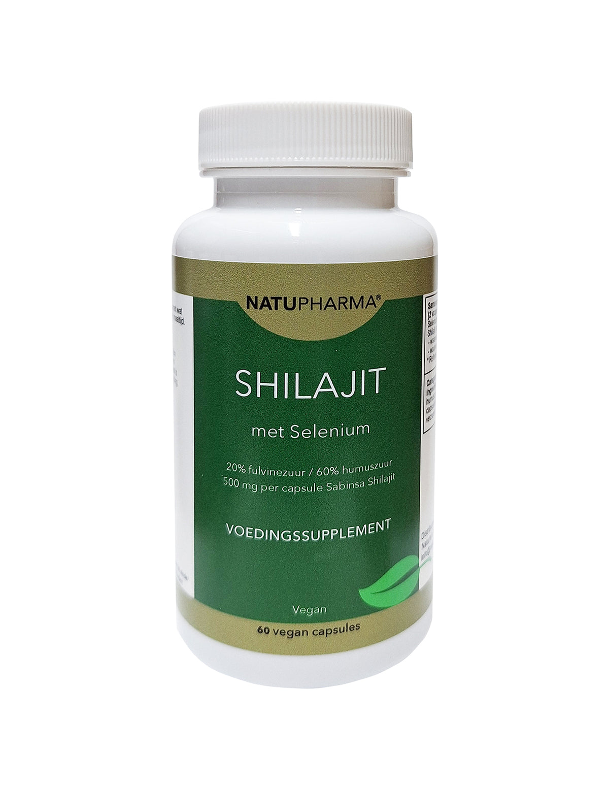 Natupharma Shilajit met selenium 60.00 Vegetarische capsules