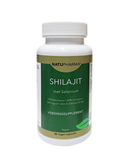 Natupharma Shilajit met selenium 60.00 Vegetarische capsules