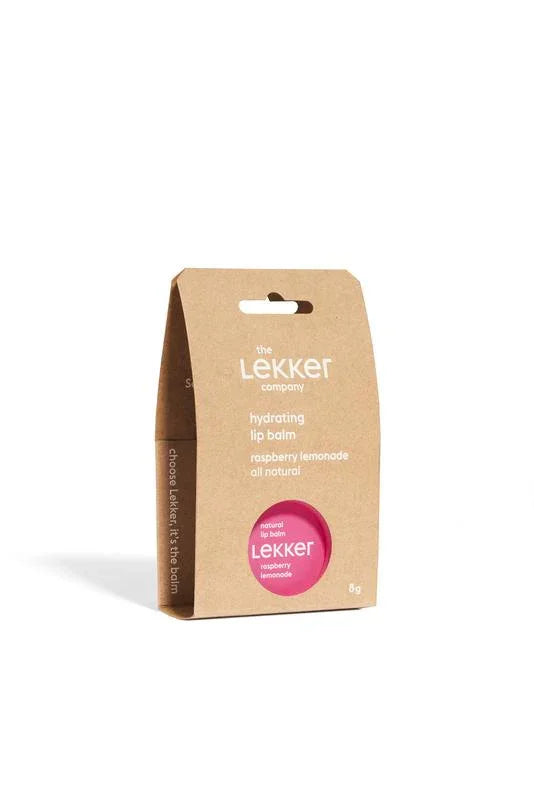 Lekker Company Natuurlijke lippenbalsem raspberry 8 Gram