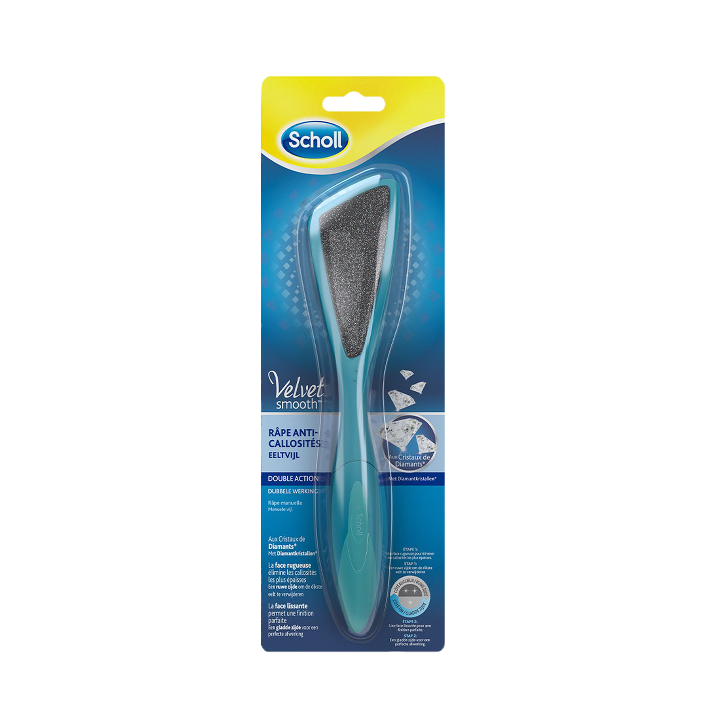 Dr. Scholl's Voetvijl velvet smooth met diamantkristallen 1.00 Stuks