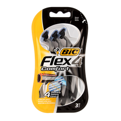 BIC Flex 4 comfort mesjes blister 3 Stuks