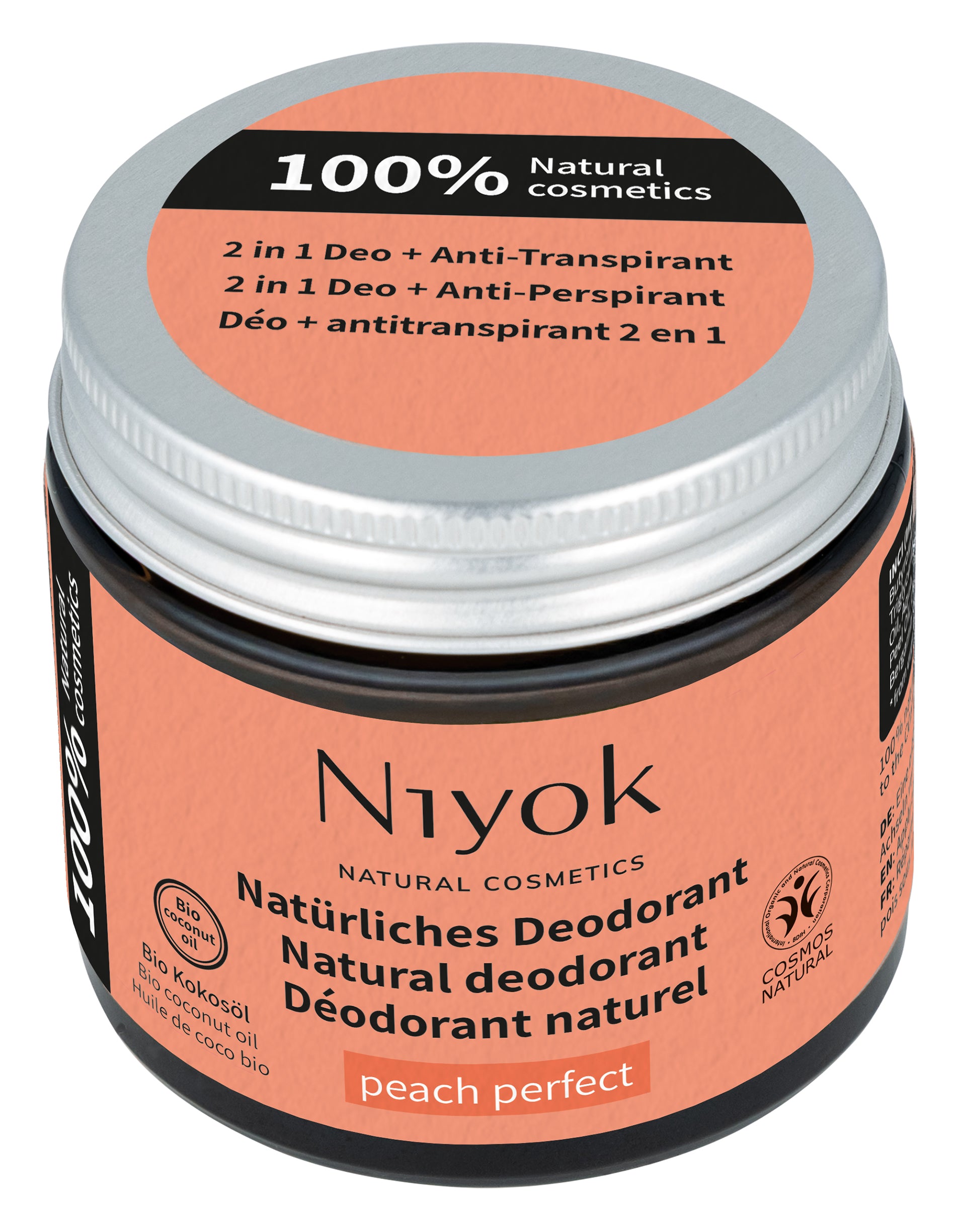 Niyok deo/antitranspirant peach perfect 40.00 Milliliter