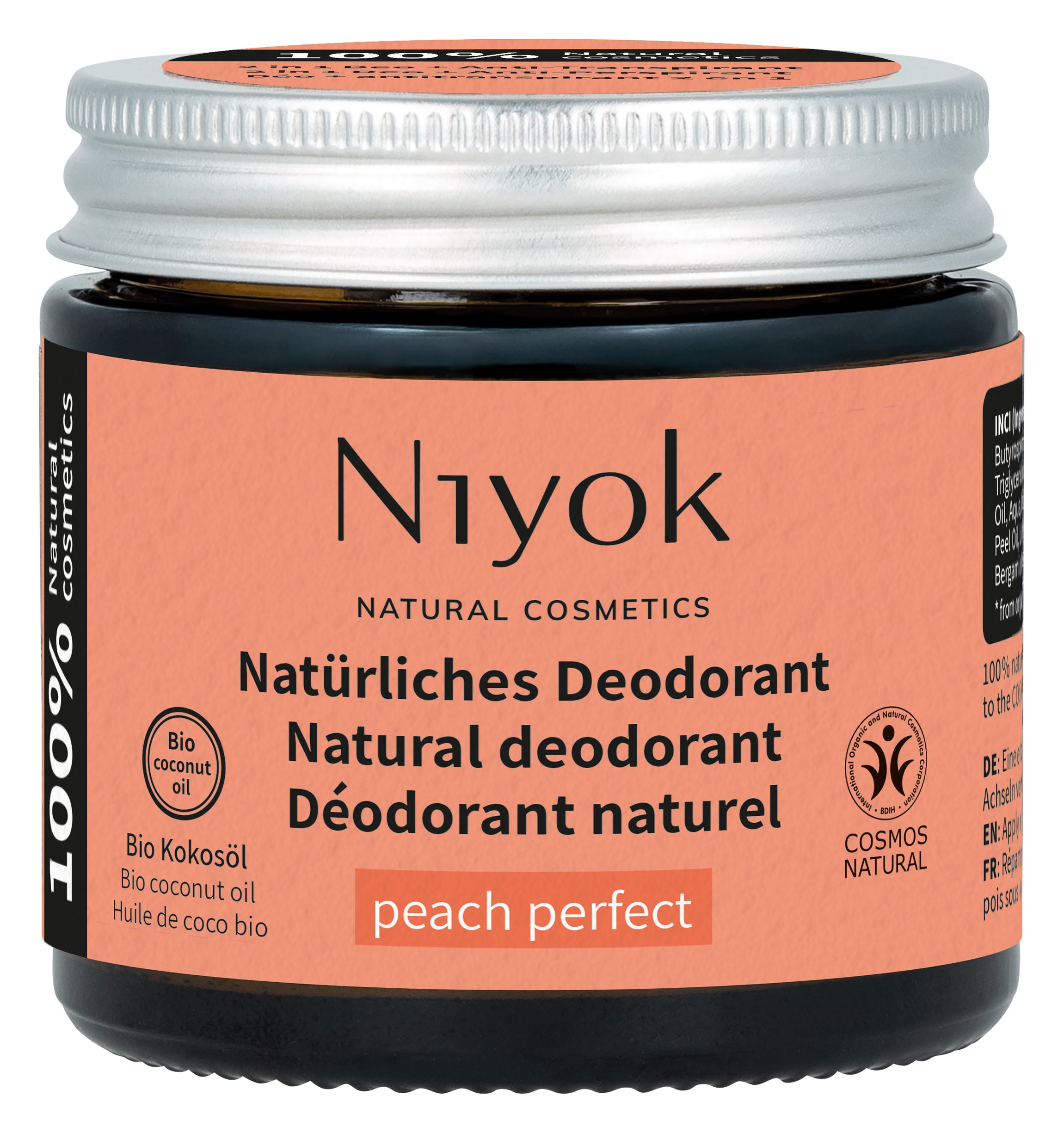 Niyok deo/antitranspirant peach perfect 40.00 Milliliter