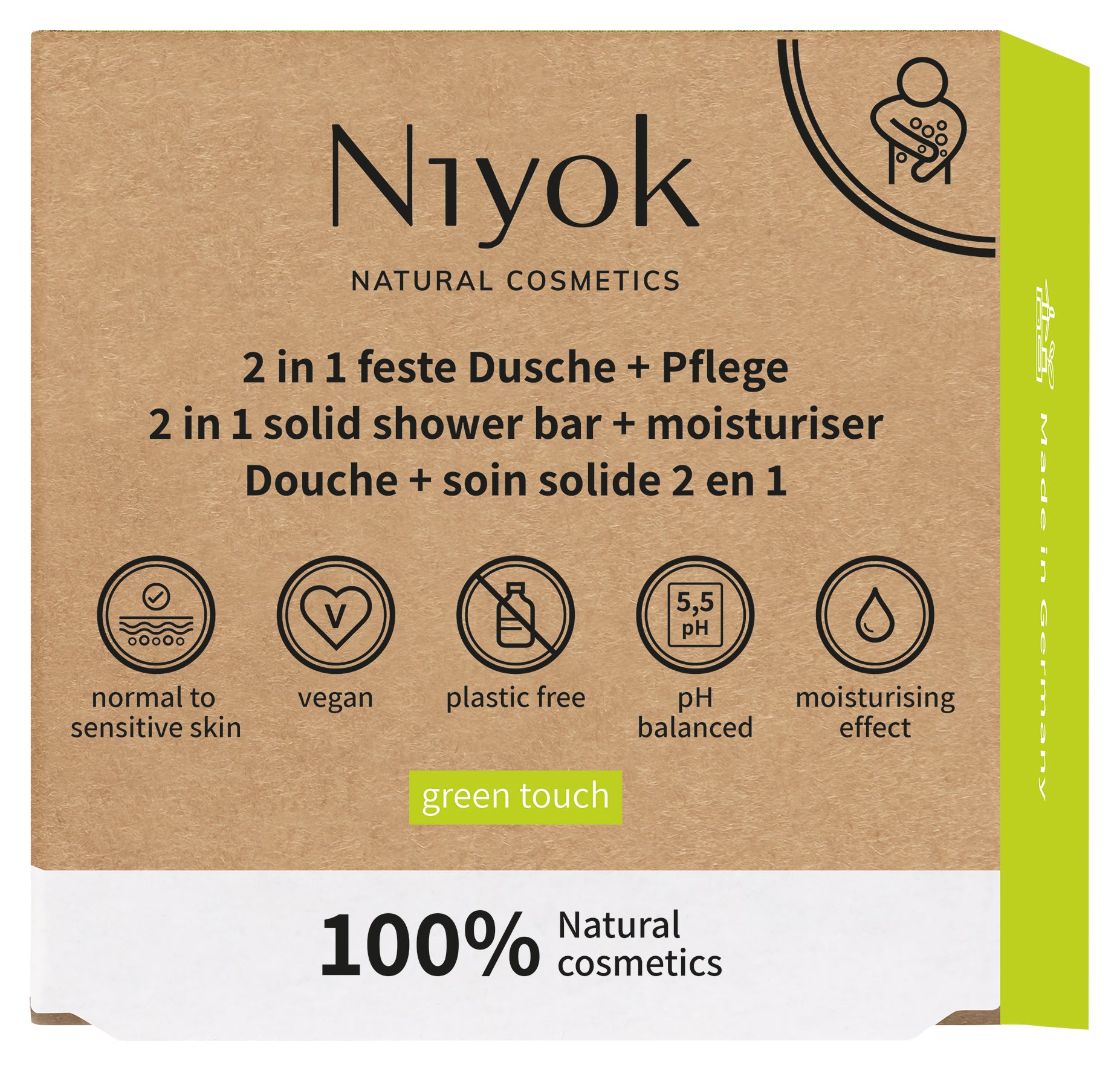 Niyok Shower 2 in 1 green touch 80.00 Gram