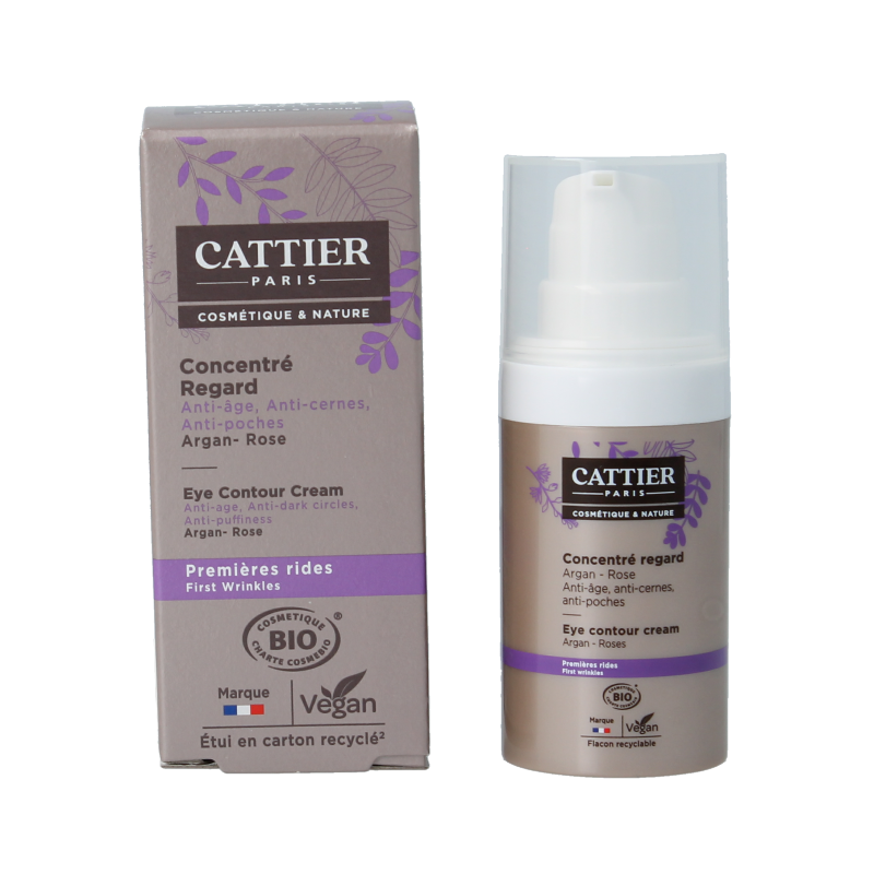 Cattier Oogcreme eclat de rose contour treatment 15 Milliliter