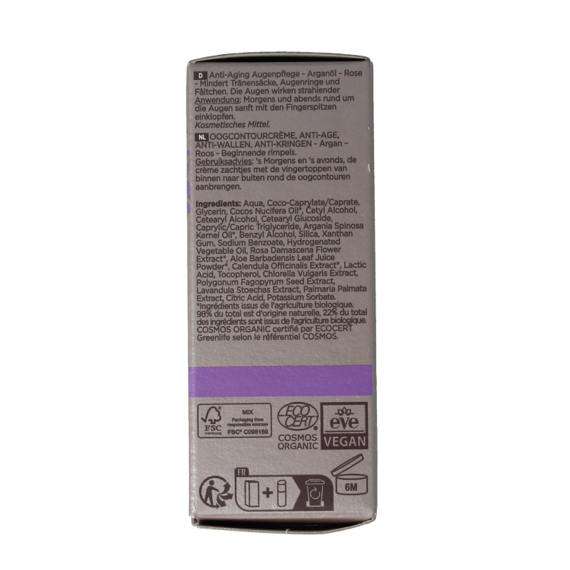 Cattier Oogcreme eclat de rose contour treatment 15 Milliliter