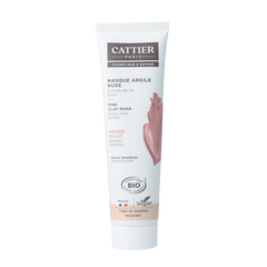 Cattier Roze klei masker aloe 100 Milliliter