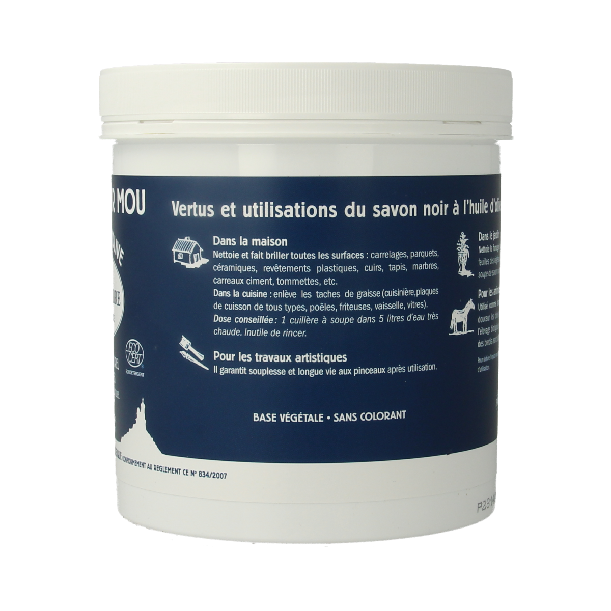 Marius Fabre Savon noir lavoir zwarte zeep pot 1.00 Kilogram