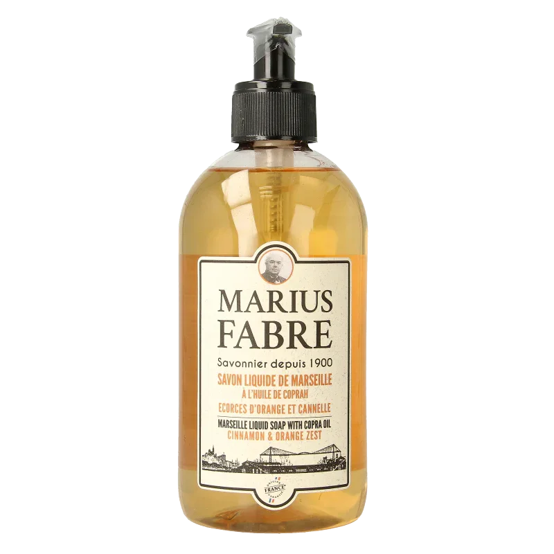 Marius Fabre Zeep sinaasappel kaneel met pomp 400 Milliliter