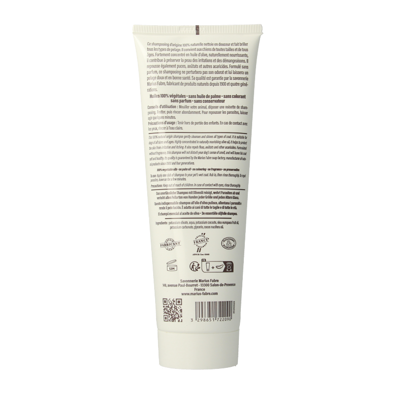 Marius Fabre Honden shampoo olijfolie 250 Milliliter
