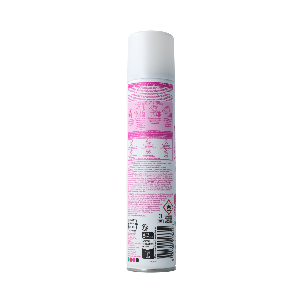 Batiste Droogshampoo sensitive light fragrance 200.00 Milliliter