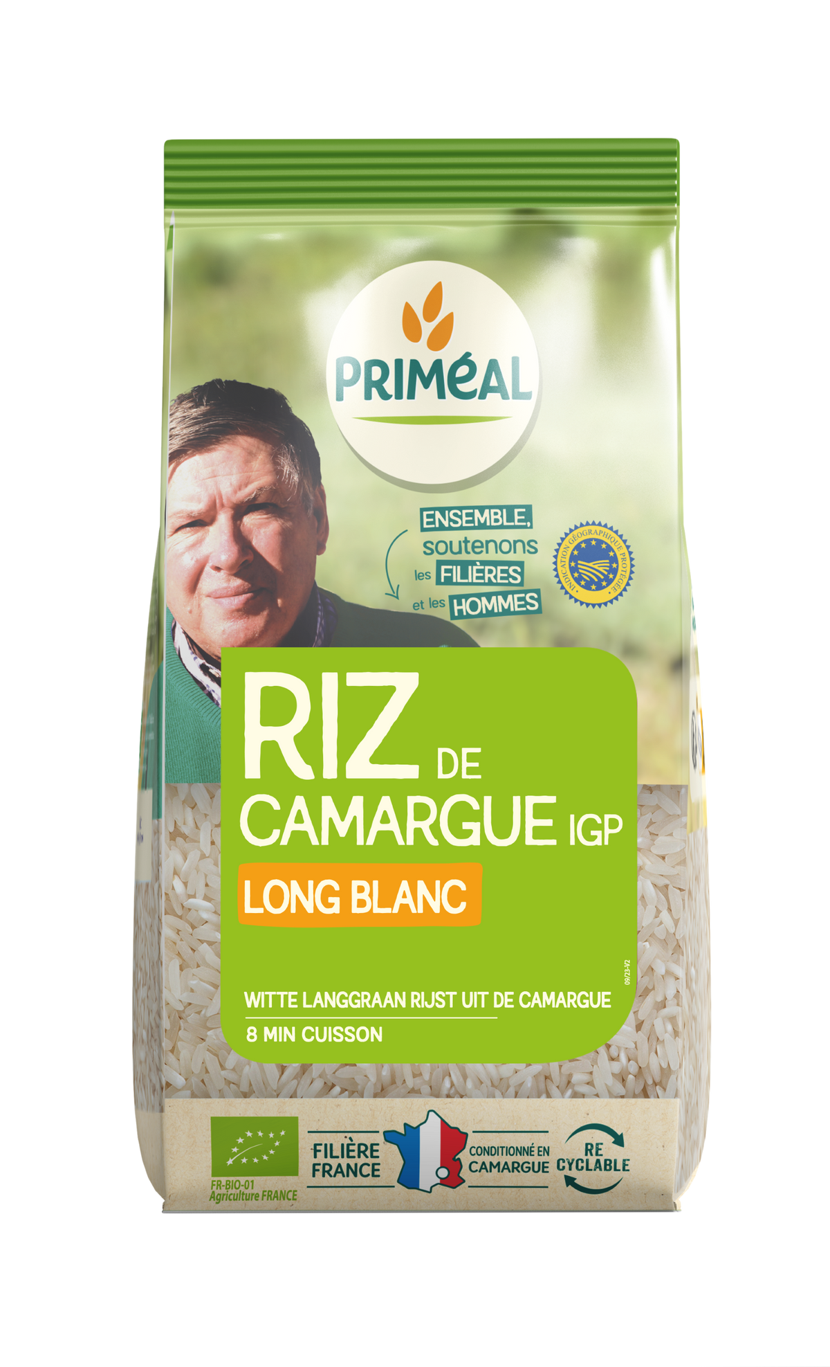 Primeal Witte langgraan rijst camargue bio 500.00 Gram