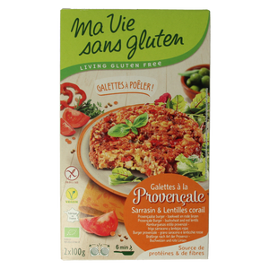 Mein Leben ohne Provenzalische Burger 2 x 100g glutenfrei vegan bio 2 Stück