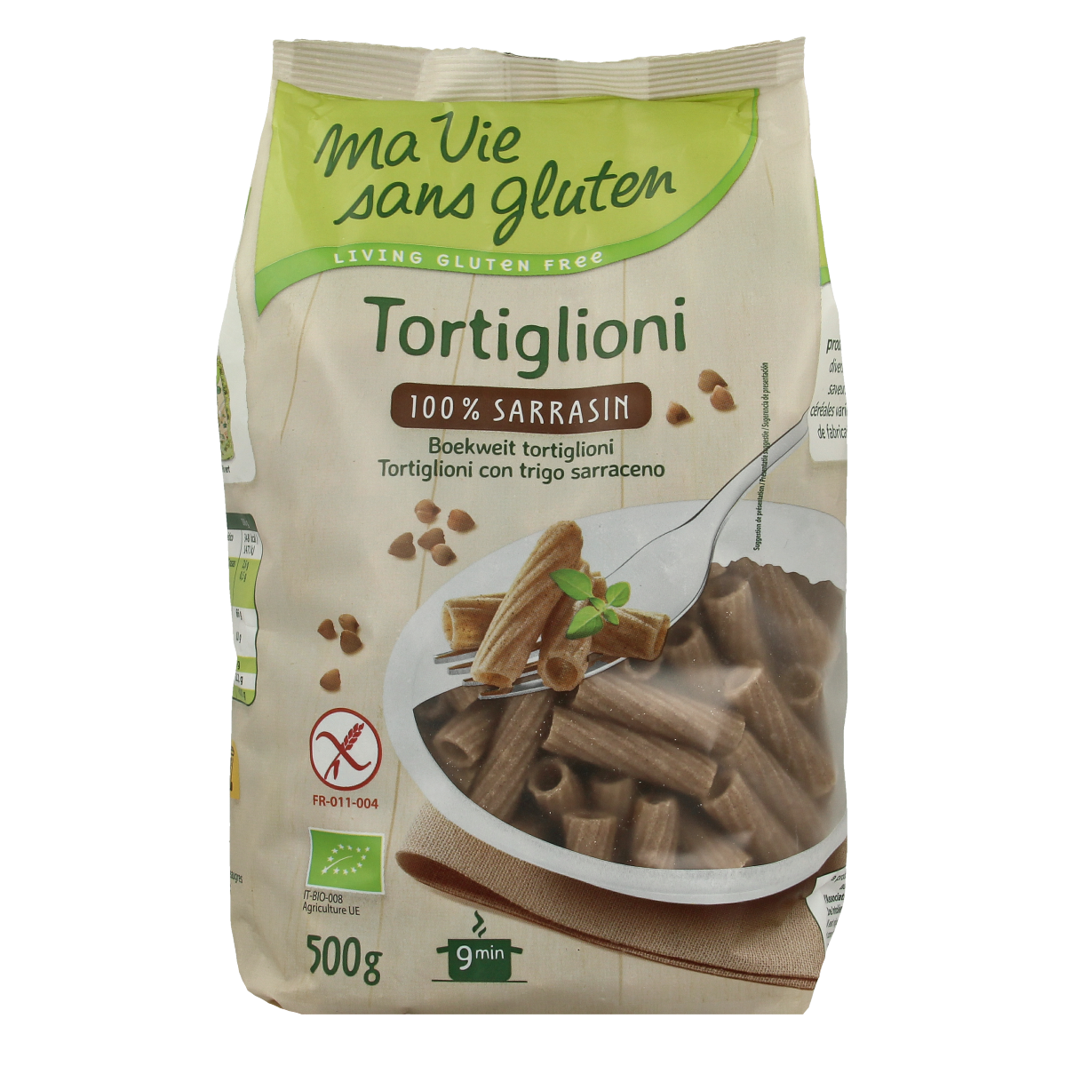 Ma Vie Sans Tortiglioni pasta van boekweit glutenvrij bio 500.00 Gram