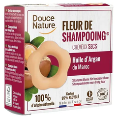 Douce Nature Shampoo bar droog haar met argan olie bio 85 Gram