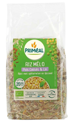 Primeal Rijst met spliterwten en lijnzaad bio 500 Gram