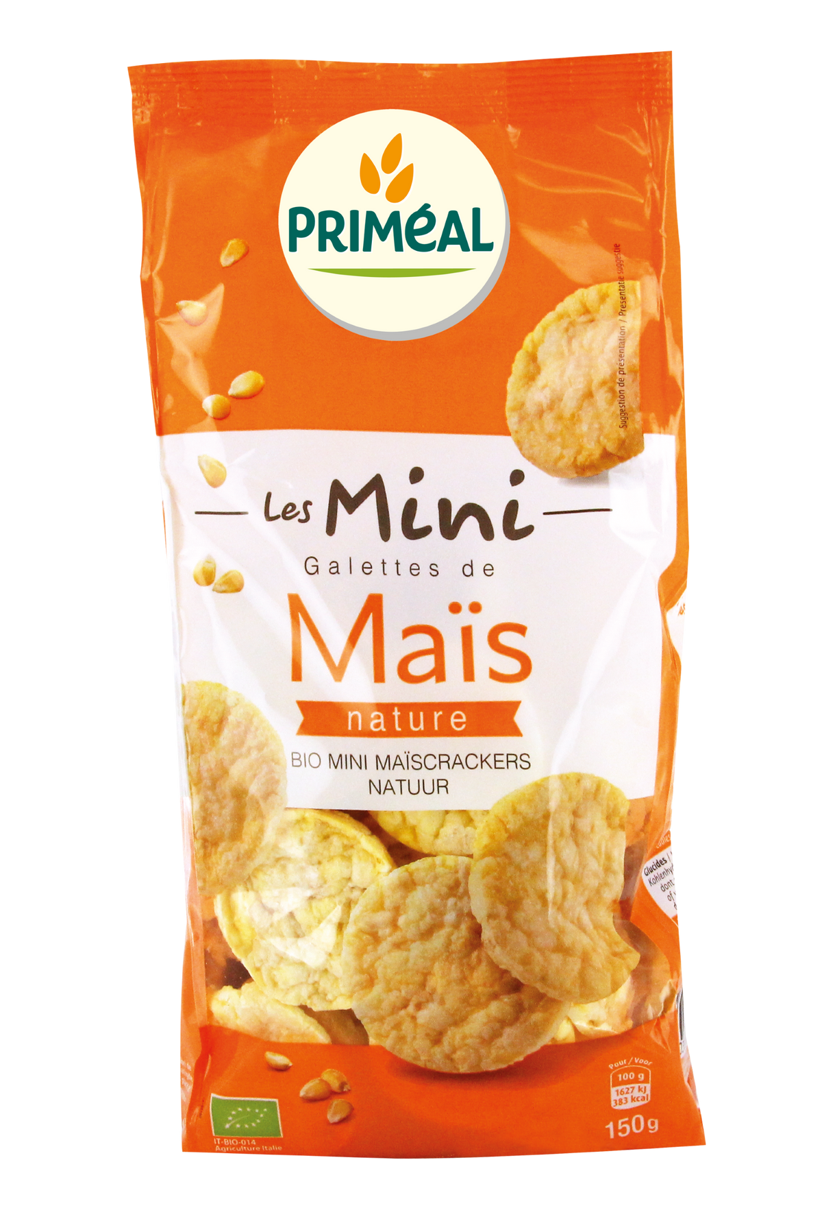 Primeal Mini maiswafels bio 150.00 Gram