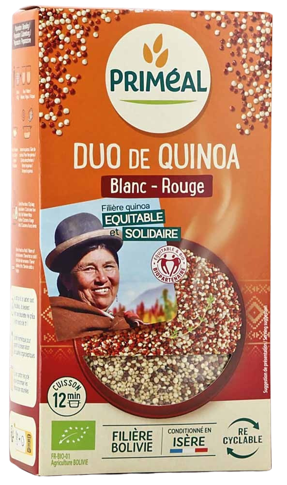 Primeal Quinoa duo wit en rood bio 500 Gram